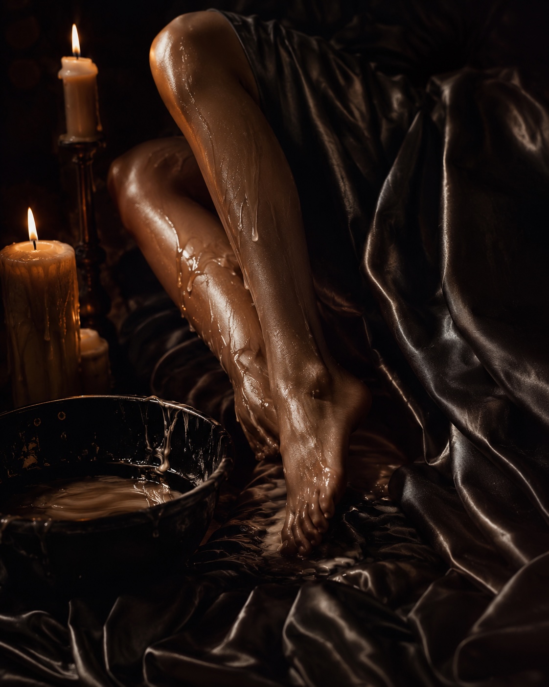 Hot Wax and Silk: A Sensual Ritual You Must Experience